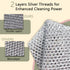 Wire Dishwashing Rag - Non-Scratch Cleaning Cloth for Cookware Surfaces | Multipurpose Wire Miracle Cleaning Rag for Sparkling Results | Gentle ye...