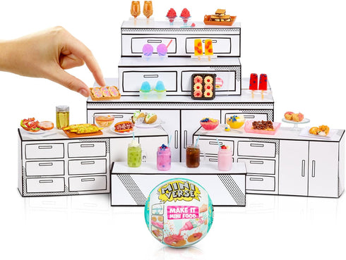 Make It Mini Food Cafe Series 3 Mini Collectibles - MGA's Miniverse, Mystery Blind Packaging, DIY, Resin Play, Replica Food, NOT Edible, Collector...