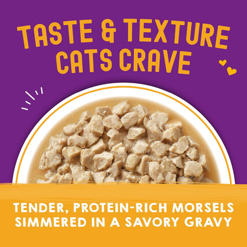 Stella & Chewy’s Carnivore Cravings Morsels & Gravy Chicken & Beef Recipe Wet Cat Food Pouches – (2.8 Ounce Pouch, Case of 12)...
