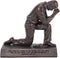 Lighthouse Christian Products Praying Man Seeking God Bronzelike Finish 4.5 x 2.75 Cast Stone Mounted Sculpture...