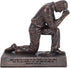 Lighthouse Christian Products Praying Man Seeking God Bronzelike Finish 4.5 x 2.75 Cast Stone Mounted Sculpture...