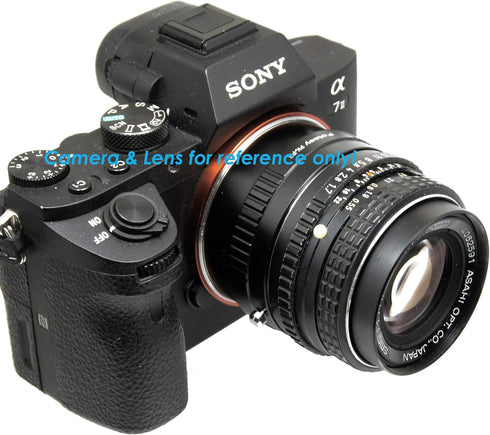 Fotasy PK Lens to E Mount Adapter, K Mount E Adapter, PK Lense to E, Compatible with K-Mount Lens Sony a7 a7R a7s II III IV a9 a7c Alpha 1 a6600 a...