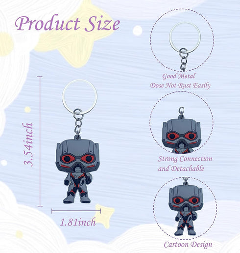 20PCS funny cartoon keychains?tags Goodie Bag Stuffer Christmas gifts and holiday charms...