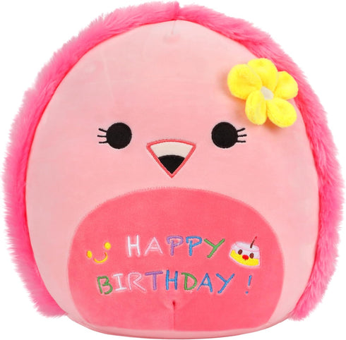 Easfan Pink Flamingo Plush Pillow Cute Stuffed Animal Cuddly Soft Toys Happy Birthday Gifts Plush Pal for Kids Girls Adults, 13-Inch...