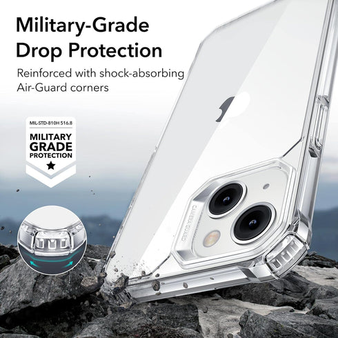ESR for iPhone 14 Case/iPhone 13 Case, Military-Grade Protection, Shockproof Air-Guard Corners, Yellowing-Resistant Acrylic Back, Phone Case for i...