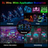 JIGUOOR EL Wire Battery Pack 16.4ft / 5m Bright Neon Light Strip 360° Illumination Neon Tube Rope Lights for DIY, Festival, Party Decoration, Pub,...