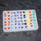 Mold Resin Craft Makes 60 Crystals - Small Crystal Stones Silicone Mold for Resin - Candles - Soap - Ice Cube - Jewelry - 1 Unique Shapes (White)(...