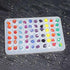 Mold Resin Craft Makes 60 Crystals - Small Crystal Stones Silicone Mold for Resin - Candles - Soap - Ice Cube - Jewelry - 1 Unique Shapes (White)(...