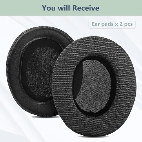 Breathable Earpads Replacement Compatible with SteelSeries Arctis 3 5 7 Headsets Ear pads Cushion(Breathable Fabric Foam)...
