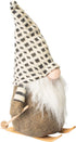 Napco Imports Skiing Snow Santa Gnome Medium 13 Inch Stuffed Christmas Tabletop Decoration...
