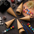 Zhanmai 12 Pcs Paper Mache Cones Open Bottom Cardboard Craft Cones for Valentine's Day St. Patrick's Day DIY Gnomes Ornament Cone Tree Decorations...