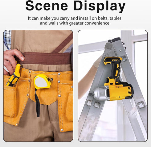 Belt Clip For Dewalt,6pcs For Dewalt N268241 Stainless Steel Drill Tool Clips Hook Kit with Screws,Fit for 20V Power Tools DCD980 DCD985 DCD980L2 ...