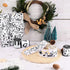 5 Rolls 25 Yards Music Note Wired Ribbon Fabric Ribbons Music Decorative Ribbon for Christmas Tree Decor Winter Holiday Garland Wrapping Bow Wreat...