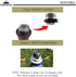 CAMPINGMOON Camping Grill Gas Stove Adapter(Vertical type), Input: Butane Canister, Output: EN417 Lindal Valve Z11...