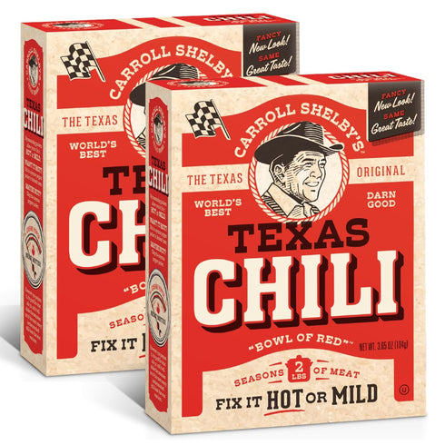 Carroll Shelby's Original Texas Brand Chili Kit 3.65oz Box (Pack of 2)...