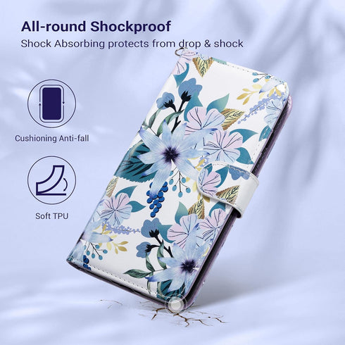 ULAK Wallet Case for iPhone 7 Plus/8 Plus, Premium PU Leather Flip Cover with Card Holder for Women, Kickstand Feature Protective Purse Case 5.5 I...