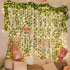KASZOO 84Ft 12 Pack Artificial Ivy Garland Fake Plants, Vine Hanging Garland with CE Certified 80 LED String Light, Hanging for Home Bedroom Garde...