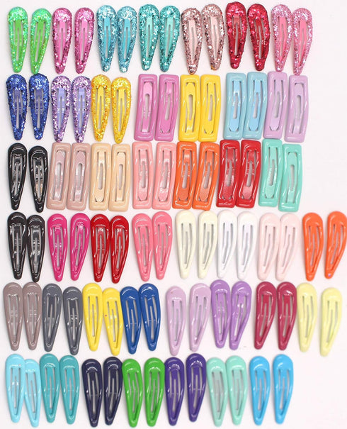 CÉLLOT 88 Pieces 2 Inch Snap Hair Clips No Slip Metal Hair Clip Barrettes for Girls Toddlers Kids Women...