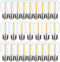 S14 Outdoor String Light Bulbs, Shatterproof Replacement Bulbs, 1W Equivalent to 10W, Waterproof 2200K Warm White Led Light Bulbs, E26 Base 25 Pac...