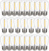 S14 Outdoor String Light Bulbs, Shatterproof Replacement Bulbs, 1W Equivalent to 10W, Waterproof 2200K Warm White Led Light Bulbs, E26 Base 25 Pac...