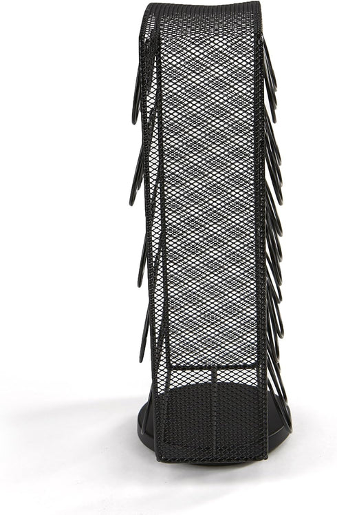 Mind Reader Single Serve Coffee Pod Carousel, 30 Pod Capacity, Breakroom, Metal Mesh, 6.75"L x 6.25"W x 12.5"H, Silver...