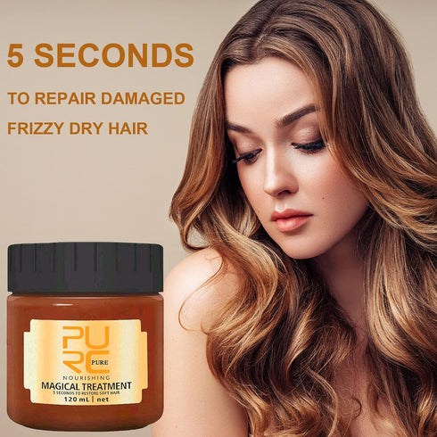 BROUYOUE PURC Magical Hair Treatment Mask,Upgraded Version Hair Roots Treatment Professtional Hair Conditioner,5 Seconds Repairs Soft Hair for Dry...