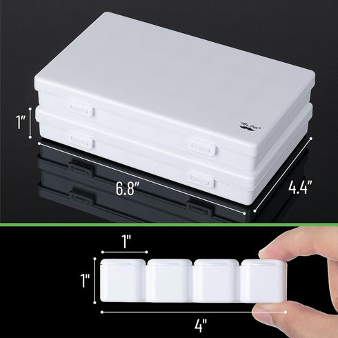 Mr. Pen-Bead Storage Containers, 28 Grids, 2 Pack, White, 160pcs Label Stickers, Bead Organizer, Craft Organizers and Storage, Bead Containers for...