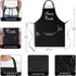 Xornis 100% Cotton Funny Apron with 2 Pockets for Men Women BBQ Grilling Adjustable Bib Black Aprons Gifts Cooking Kitchen...