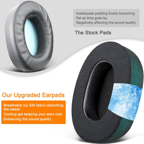 SOULWIT Cooling Gel Earpads Cushions Replacement for Skullcandy Hesh 3/ANC/Evo & Crusher Wireless/ANC/Evo & Venue ANC Over-Ear Headphones,Ear Pads...