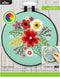 Bucilla, Floral Bouquet, Full Stamped Kit, Includes 4-Color Printed Fabric, 6" Hoop, Embroidery Floss, Needle, and Instructions, 49462E......