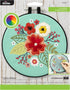 Bucilla, Floral Bouquet, Full Stamped Kit, Includes 4-Color Printed Fabric, 6" Hoop, Embroidery Floss, Needle, and Instructions, 49462E......