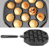 Takoyaki Grill Pan, 12 Cavities Takoyaki Maker Nonstick Coating Aluminum Cooking Baking Model Tool for Making Poffertjes Pancake Balls Desserts...
