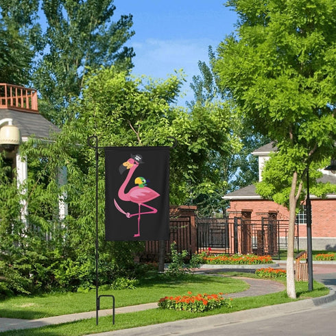 Pirate Flamingo Garden Flag 28 X 40 In Outdoor Outside Mini Yard Flag House Flags Farmhouse Sign For Home Garden Decoration...
