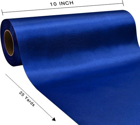 Wide Royal Blue Satin Ribbon 10 Inch x 25 Yards Solid Fabric Ribbon for Cutting Ceremony kit Grand Opening Wedding Birthday Party Decoration Bows ...