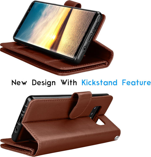 Tekcoo Compatible for Galaxy Note 8 Wallet Case/Samsung Galaxy Note 8 PU Leather Case, Luxury ID Cash Credit Card Slots Holder Carrying Flip Cover...