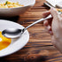 KEAWELL Premium 7.3 Inches Soup Spoons with Hook Handle, Set of 4, 18/10 Stainless Steel, Deep Bowl, Perfect for Ramen, Pho, Miso, Dumplings, Nood...