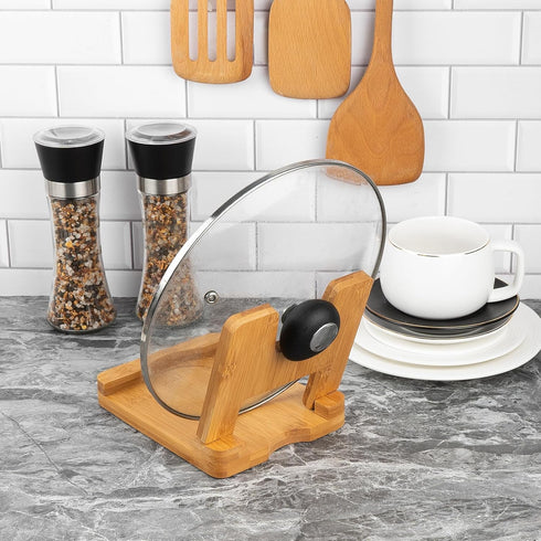 SHIDOW Wood Utensil Rest with Drip Pad, Spoon Holder, and Stove Top Spoon Rest for Kitchen Counter, Turner, Brush, Spatula& More...