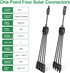 OYMSAE Solar Y Branch Connectors Solar Panel Parallel Connectors 1 to 4 Solar Adapter Cable Plug Tool Kit (M/FFFF, F/MMMM)...