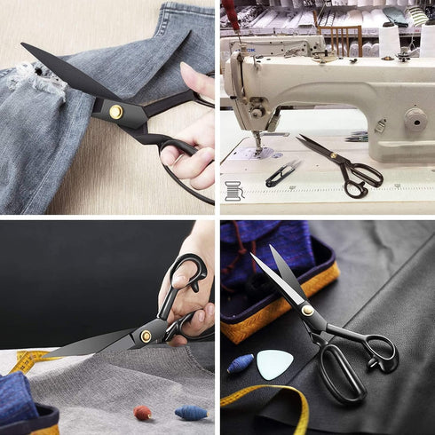 BIHRTC Fabric Scissors Professional 9 inch Heavy Duty Scissors Dressmaking Tailor Scissors U Shape Yarn Thread Cutter Ripper Sewing Shears Scissor...