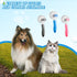 pet brush, pet brush for cats and dogs, removes loose undercoat and smoothes hair, stainless steel needles, self-cleaning button upgraded version,...