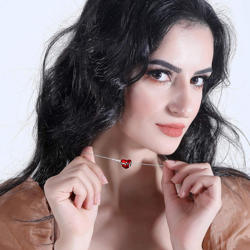 NINGAN Forever Love 925 Sterling Silver Bead Charms, Mother's Day Jewelry Gifts for Women Wife Daughter Girlfriend Wedding Anniversary (Heart Beat...