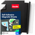 GAUDER Magnetic Sheets with Adhesive Backing (4' x 6') | Black Adhesive Magnetic Sheets (5 Pieces)...