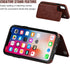 iPhone Xs iPhone X Wallet Case with Card Holder, Premium PU Leather Kickstand Card Slots Case,Double Magnetic Clasp and Durable Shockproof Cover(B...
