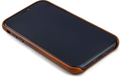 Dockem M1 Card Case for iPhone XR (6.1"): Slim Genuine Leather Wallet Case with Built-in Metal Plate for Magnetic Mounting and Lay-Flat Card Slot:...