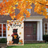 Welcome Fall Garden Flag 12 x 18 Inch Double Sided Burlap, Black Cat with Pumpkins Garden Flags, Maple Leaves Autumn Banners for Seasonal Yard Tha...