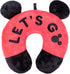 Disney Mickey Mouse Travel Pillow 'Let's Go' Portable Neck Pillow, Black and Red...
