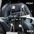 Universal Bling Car Seat Back Hook Headrest Hook Rhinestone Car Purse Accessories Metal Stainless Steel Hook Cute Car Seat Back Storage Hook for C...