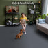 Peel and Stick Carpet Tiles,Self-adhesive Square Soft Carpet Floor Tiles,Dark Gray 12" x 12" Carpet, Easy Install DIY Floor Tiles for Kids Room, B...