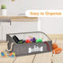 Collapsible Fabric Dog Toy Box and Storage Bin With Handle - Trapezoid Basket Chest Organizer for Pet Toys, Blankets and Accessories...