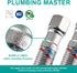 AULLEND Faucet Supply Lines,3/8" Comp x 1/2" FIP Braided Stainless Steel Faucet Water Supply Lines for Bathroom Kitchen Sink Faucet 2Pcs (40mm)...